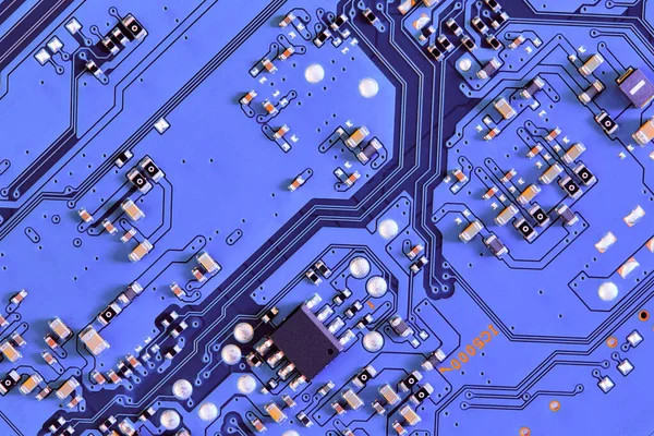 Placa Circuito Electrónico Parte Tecnología Concepto Componente Máquina Electrónica Hardware — Foto de Stock