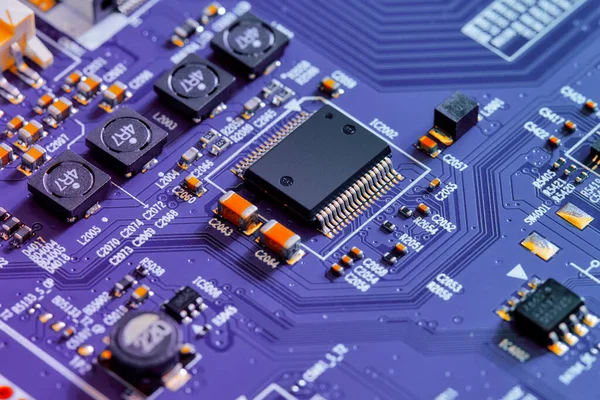 Scheda Circuito Elettronico Parte Della Tecnologia Concetto Componente Della Macchina — Foto Stock