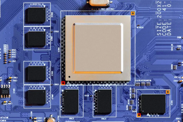 Parte Placa Circuito Eletrônico Tecnologia Conceito Componente Máquina Eletrônica Hardware — Fotografia de Stock