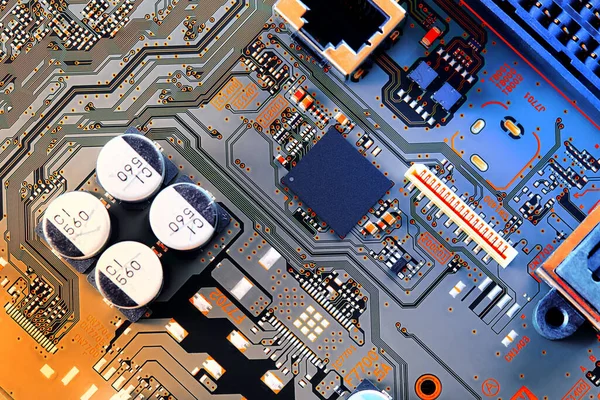 Electronic Circuit Board Close — Stock Photo, Image