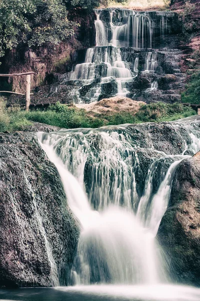 High mountain waterfall — Stock Photo, Image