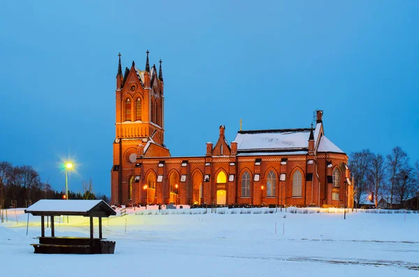 Evening Sweden church — Stock Photo, Image