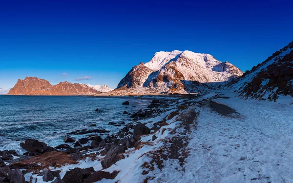 ノルウェーの冬の海 — ストック写真