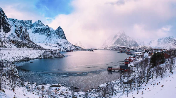 Reine dorpspanorama — Stockfoto