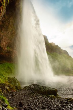 İzlanda 'da Şelale Seljalandsfoss