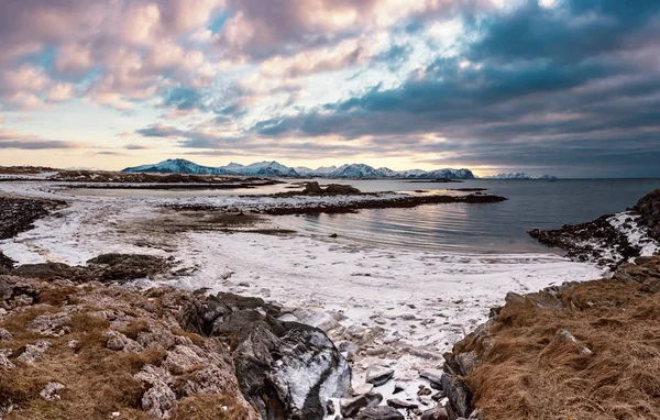 Hiver Norvège lac — Photo