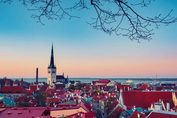 Tallinn 'de günbatımı