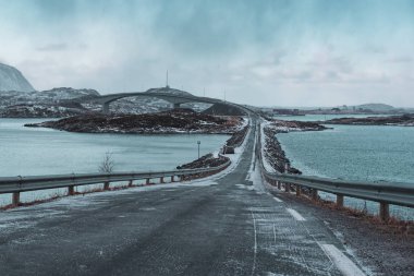 Norveç 'te kış yolu