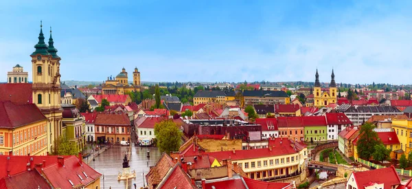 Eger ciudad panorama — Foto de Stock