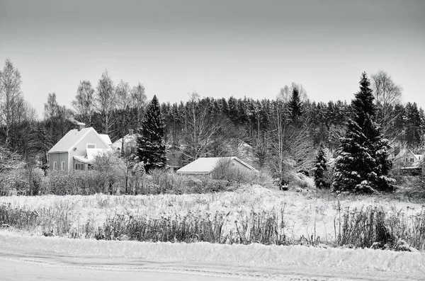 瑞典小镇的视图 — 图库照片