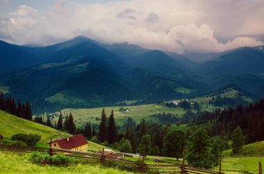 Karpatya dağ manzarası
