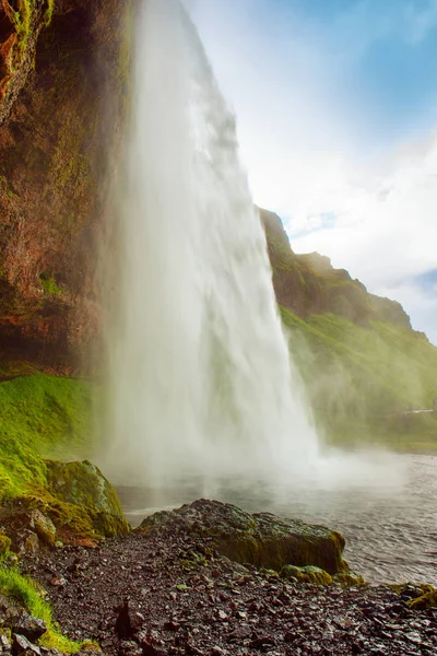 Cachoeira Seljalandsfoss na Islândia — Fotografia de Stock