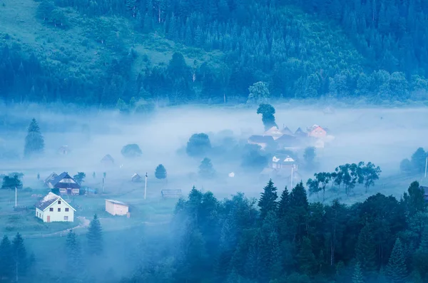 霧の朝の風景 — ストック写真