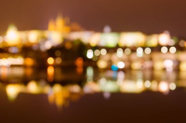 Prag'da gece arka plan