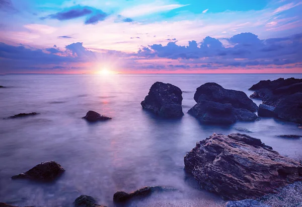 Východ slunce na moři — Stock fotografie