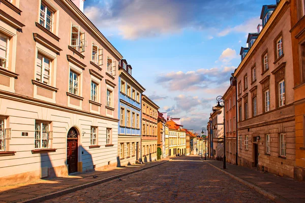 Streer tengah Warsawa — Stok Foto