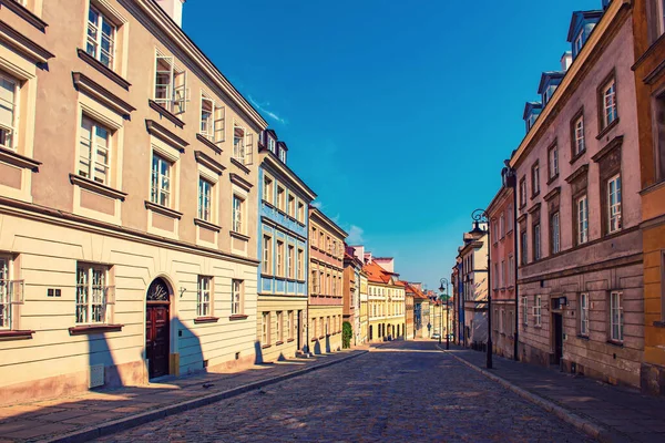 Centro de Varsovia streer — Foto de Stock