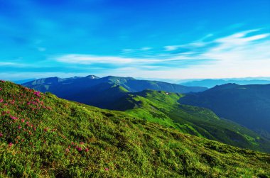 İnanılmaz dağ manzarası.