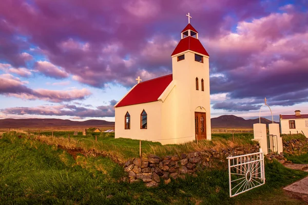 Islande église en bois — Photo