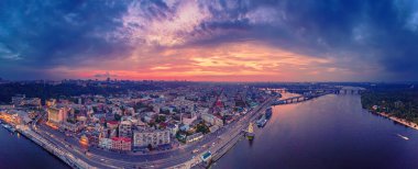 Dnipro 'da günbatımı