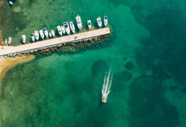 Yat 'ların havadan görüntüsü