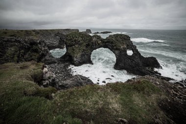 Gatklettur Arch, Iceland clipart