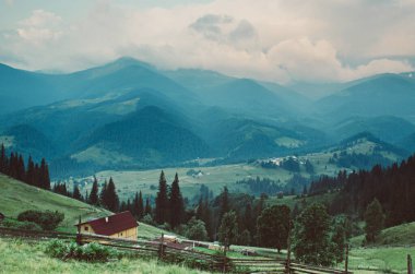 Karpatya dağ manzarası