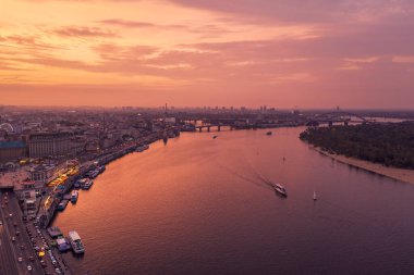 Dnipro 'da günbatımı