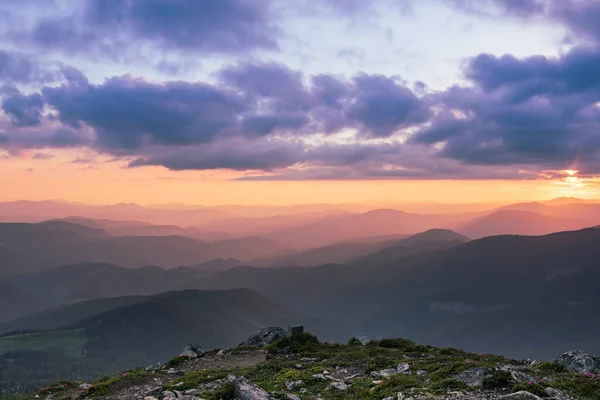 Úžasná horská krajina — Stock fotografie