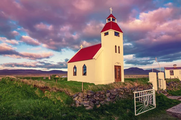 Iceland wooden church — Stock Photo, Image