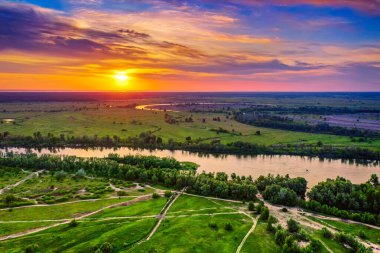 Kırsal yaz günbatımı