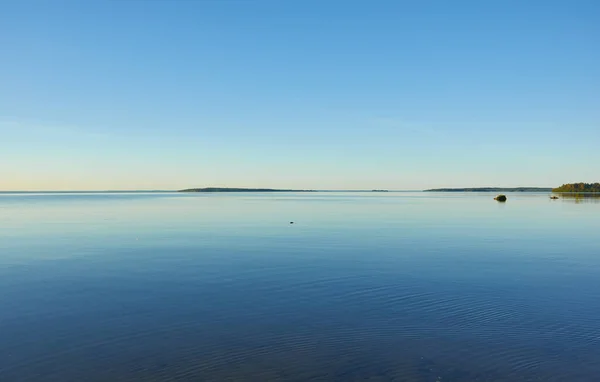 Beautiful  summer sunset  Onega lake,Russia,Karelia,