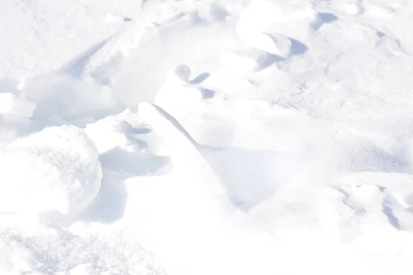Фон Маленькие Кучки Белого Пушистого Снега — стоковое фото