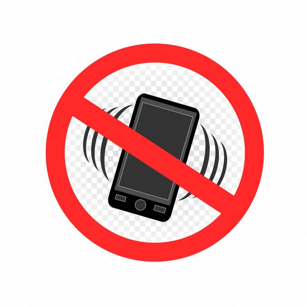 Hayır gadget smartphone işareti simgesi — Stok Vektör