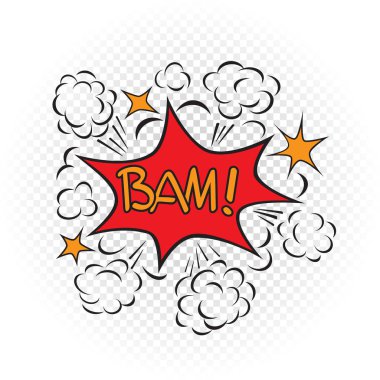 Bam patlayabilir çizgi film illüstrasyon