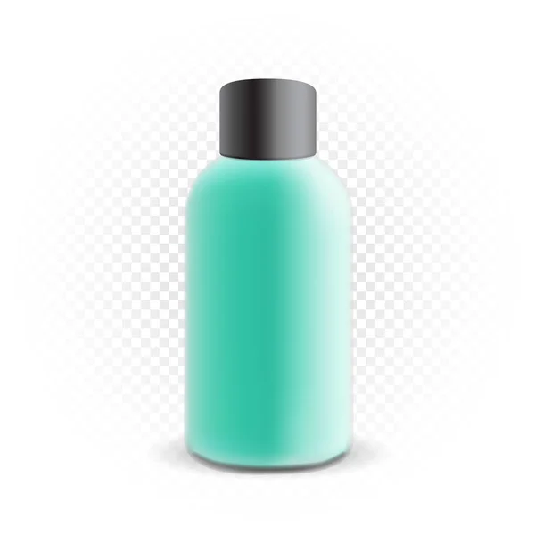 Cosmetic bottle mockup template — Stock Vector