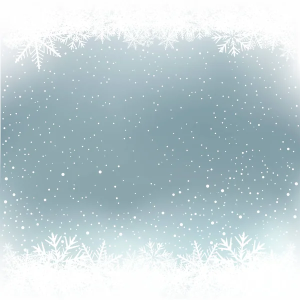 Winter snow and sky background — Stock Vector