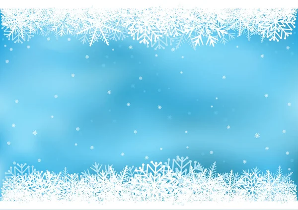 Синий фон снежинки — стоковый вектор