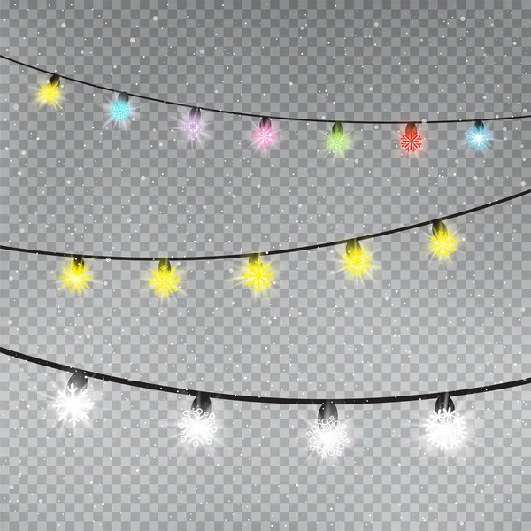 Шаблон світильників різдвяного кольору — стоковий вектор