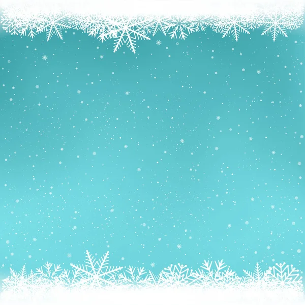 Plantilla de invierno de color azul nieve — Vector de stock