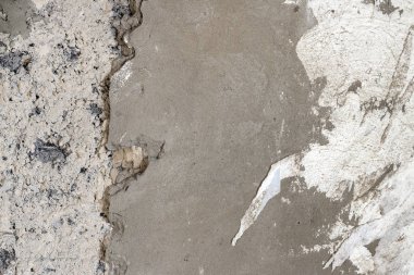 Cüruf duvar eski onarım. Sıva ve duvar kağıdı arka plan. Daire Tadilat