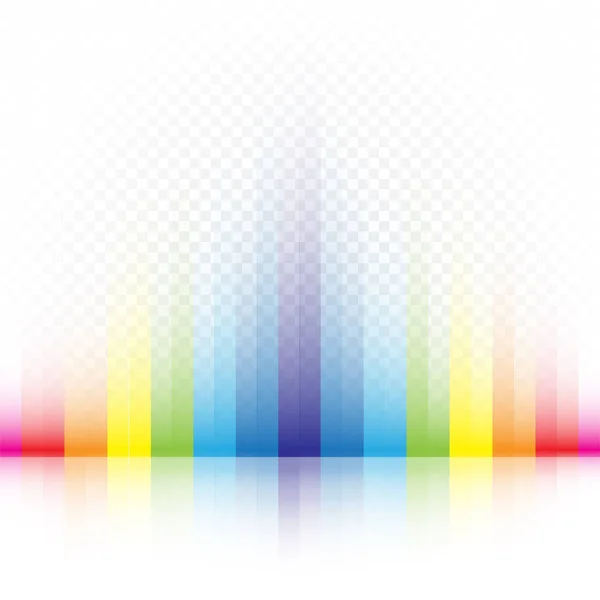 Regenboog gestreepte kleuren achtergrond — Stockvector