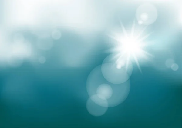 Nuages pluvieux et lumière du soleil — Image vectorielle