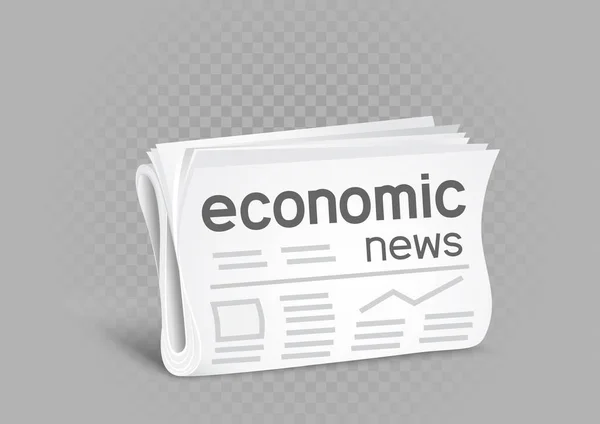 Ekonomisk tidnings ikon — Stock vektor