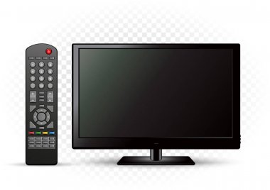 uzaktan kumandalı siyah Tv