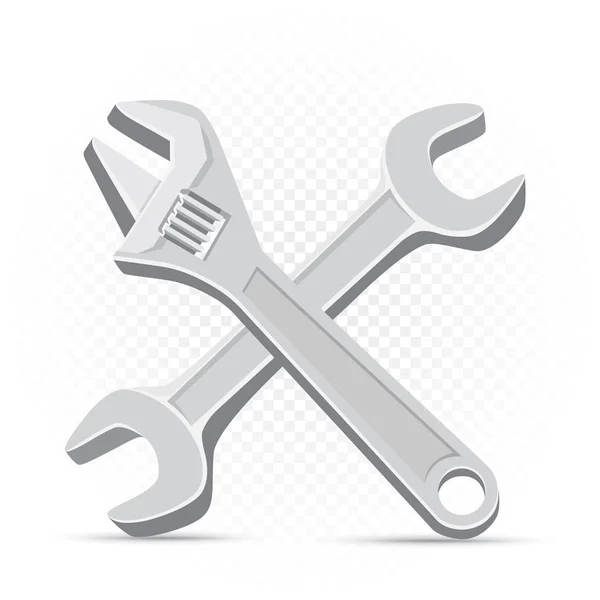 Wrench repair icon — Stock Vector