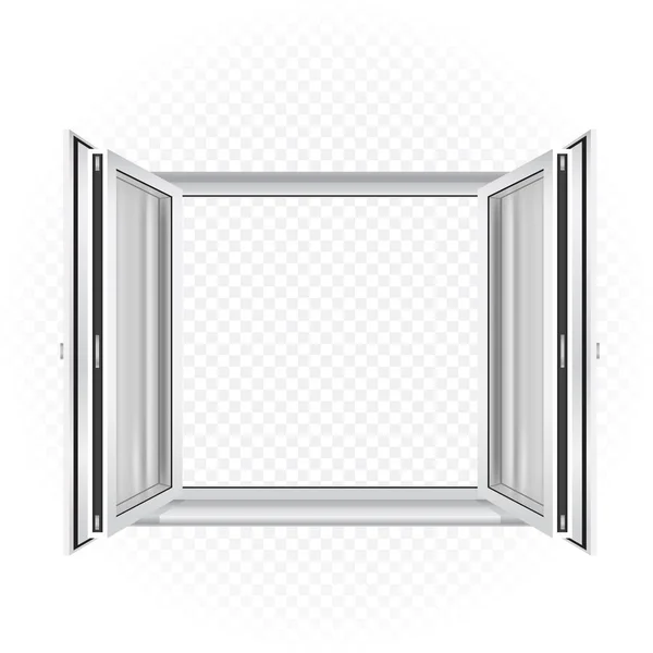 Modèle de fenêtre ouverte — Image vectorielle
