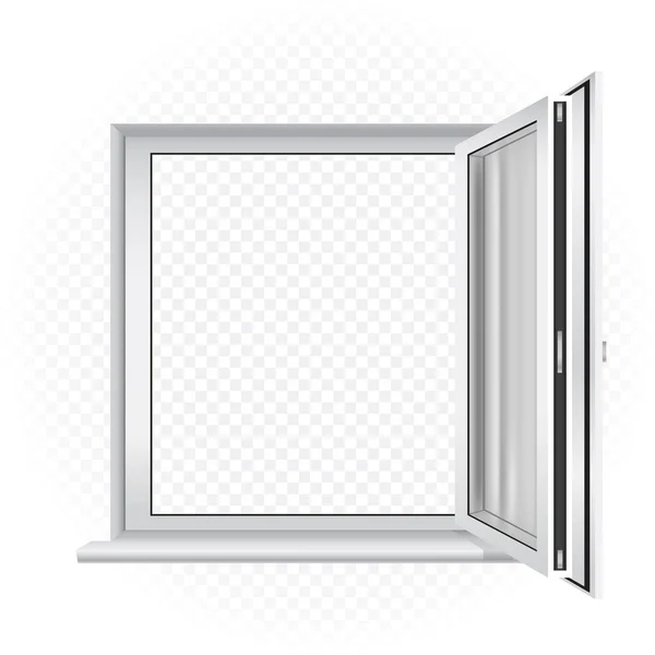 Öppnad fönstermall — Stock vektor