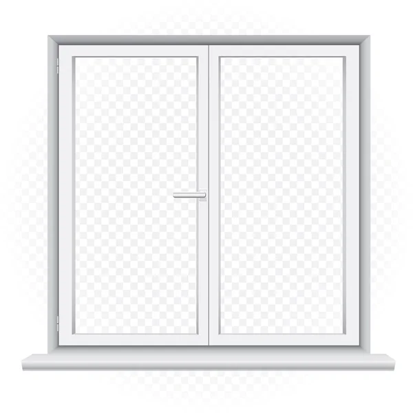 White double window template — Stock Vector