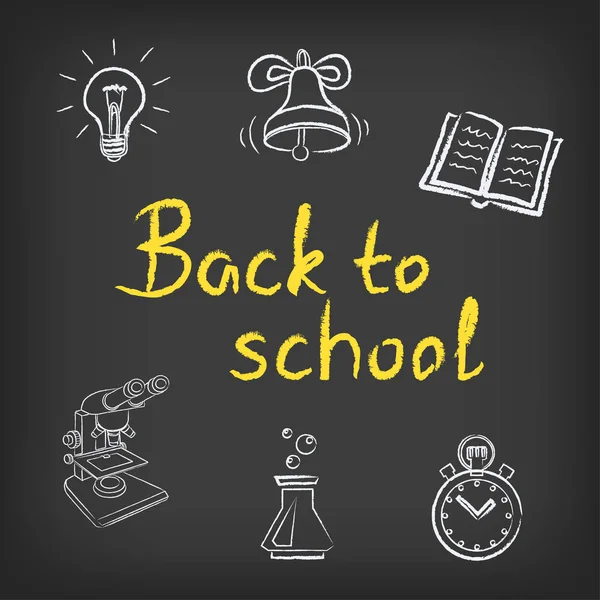 Drawings back to school — Stock Vector